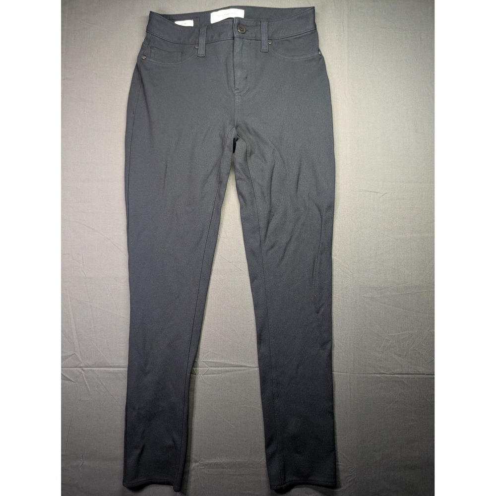 Calvin Klein Jeans Womens Black Legging Pants Size 2 High Rise Slim Fit Stretch